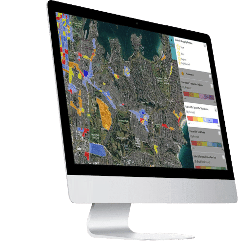 market mapping displayed on desktop