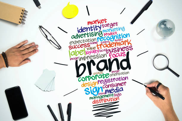 Product Category lightbulb filled with marketing terms